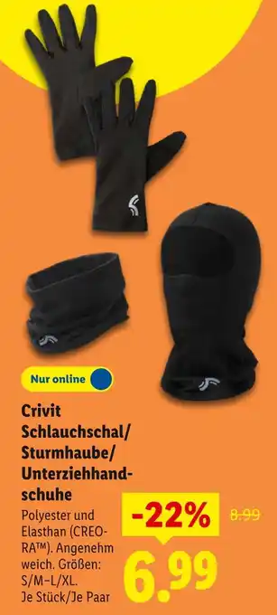 Lidl Crivit schlauchschal Angebot