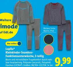 Lidl Lupilu kleinkinder-seamless-funktionsunterwäsche, 2-teilig Angebot