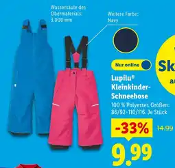 Lidl Lupilu kleinkinder-schneehose Angebot