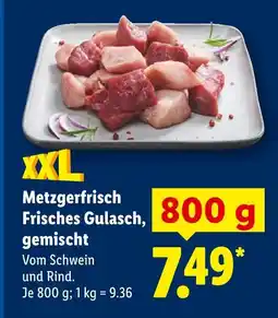 Lidl Metzgerfrisch frisches gulasch, gemischt Angebot