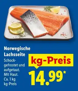 Lidl Norwegische lachsseite Angebot