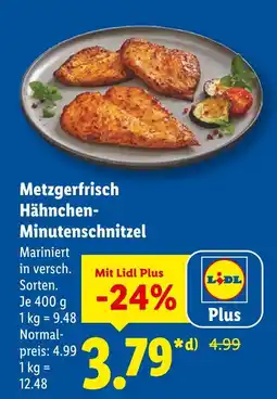 Lidl Metzgerfrisch hähnchen-minutenschnitzel Angebot