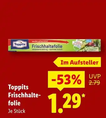 Lidl Toppits frischhaltefolie Angebot