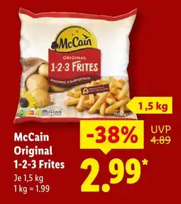Lidl Mccain original 1-2-3 frites Angebot