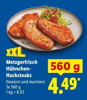 Lidl Metzgerfrisch hähnchen-hacksteaks Angebot