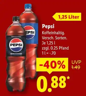Lidl Pepsi pepsi Angebot