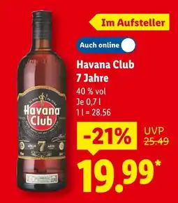 Lidl Havana club 7 jahre Angebot