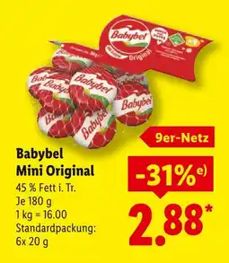 Lidl Babybel mini original Angebot