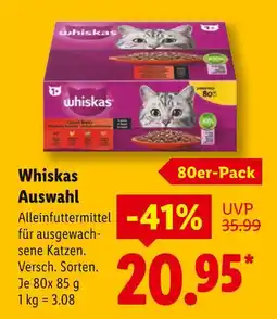 Lidl Whiskas auswahl Angebot