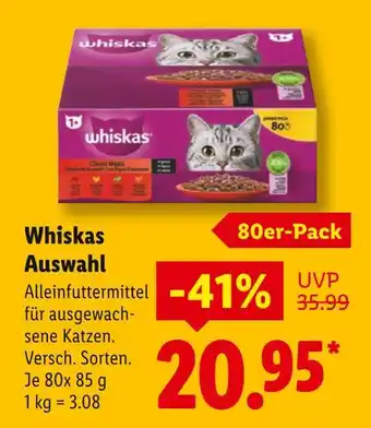 Lidl Whiskas auswahl Angebot