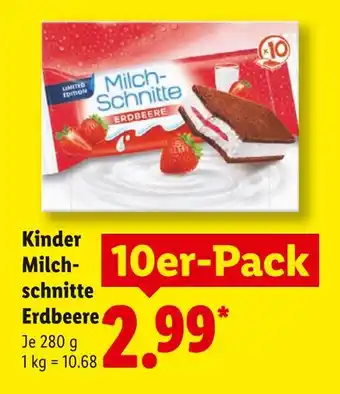 Lidl Kinder milchschnitte erdbeere Angebot