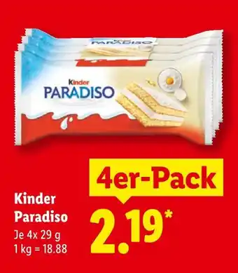 Lidl Kinder paradiso Angebot