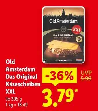 Lidl Old amsterdam das original käsescheiben xxl Angebot