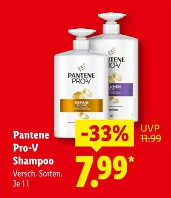 Lidl Pantene pro-v shampoo Angebot