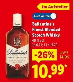Lidl Ballantine's finest blended scotch whisky Angebot