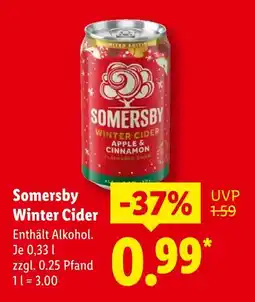 Lidl Somersby winter cider apple & cinnamon Angebot