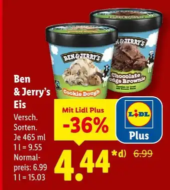 Lidl Ben & jerry’s cookie dough Angebot