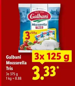 Lidl Galbani mozzarella tris Angebot