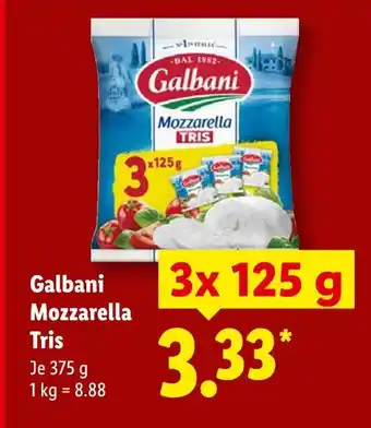 Lidl Galbani mozzarella tris Angebot