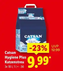 Lidl Catsan hygiene plus katzenstreu Angebot
