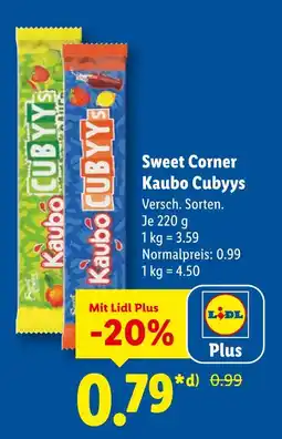 Lidl Sweet corner kaubo cubyys Angebot