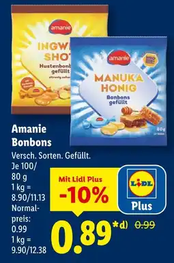 Lidl Amanie ingwer shot hustenbonbons Angebot
