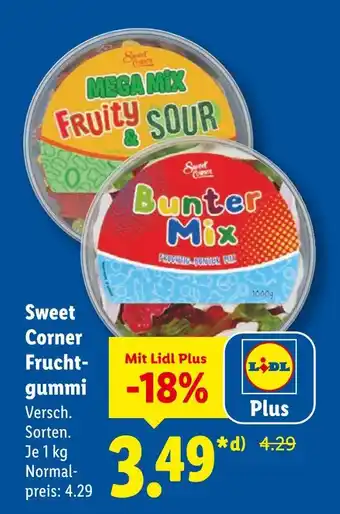 Lidl Sweet corner mega mix fruity & sour Angebot