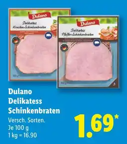 Lidl Dulano delikatess krusten-schinkenbraten Angebot