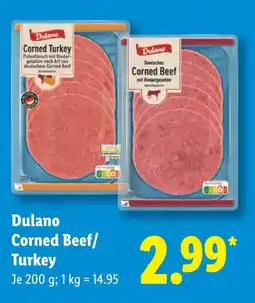 Lidl Dulano corned turkey Angebot