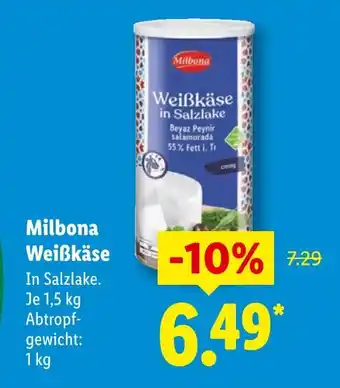 Lidl Milbona weißkäse Angebot