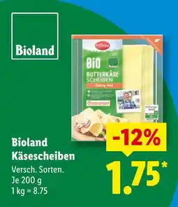 Lidl Bioland käsescheiben Angebot