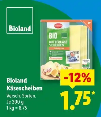Lidl Bioland käsescheiben Angebot