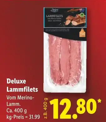 Lidl Deluxe lammfilets Angebot