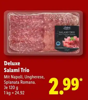 Lidl Deluxe salami trio Angebot