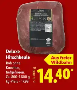 Lidl Deluxe hirschkeule Angebot