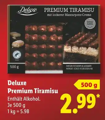 Lidl Deluxe premium tiramisu Angebot