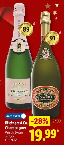 Lidl Bissinger & co. champagner rosé Angebot