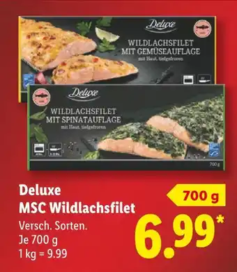 Lidl Deluxe msc wildlachsfilet mit gemüseauflage Angebot