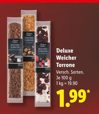 Lidl Deluxe weicher torrone Angebot
