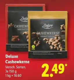 Lidl Deluxe cashewkerne apfel zimt geschmack Angebot