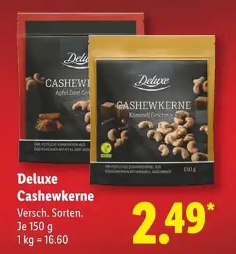 Lidl Deluxe cashewkerne apfel zimt geschmack Angebot