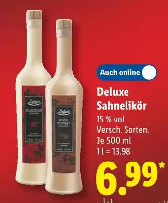 Lidl Deluxe sahnelikör marzipan Angebot