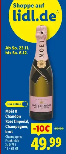 Lidl Moët & chandon rosé imperial, champagner, brut Angebot