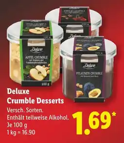 Lidl Deluxe apfel crumble Angebot