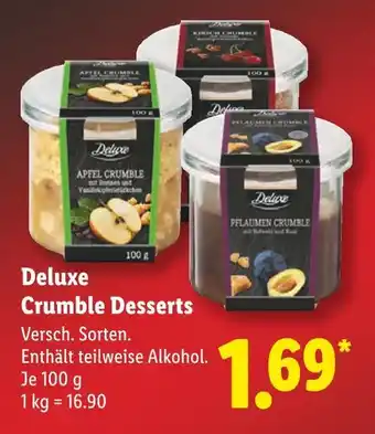 Lidl Deluxe apfel crumble Angebot