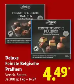 Lidl Deluxe feinste belgische pralinen zartbitter mischung Angebot