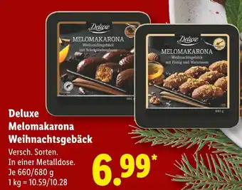 Lidl Deluxe melomakarona weihnachtsgebäck mit schokoladenglasur Angebot