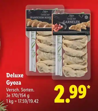 Lidl Deluxe gyoza mit spanischem rohschinken Angebot