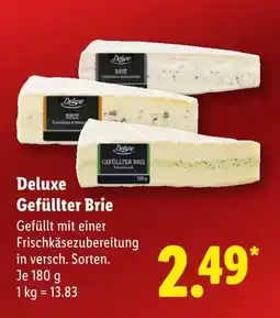 Lidl Deluxe gefüllter brie Angebot