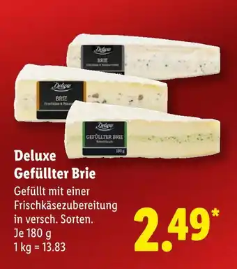 Lidl Deluxe gefüllter brie Angebot
